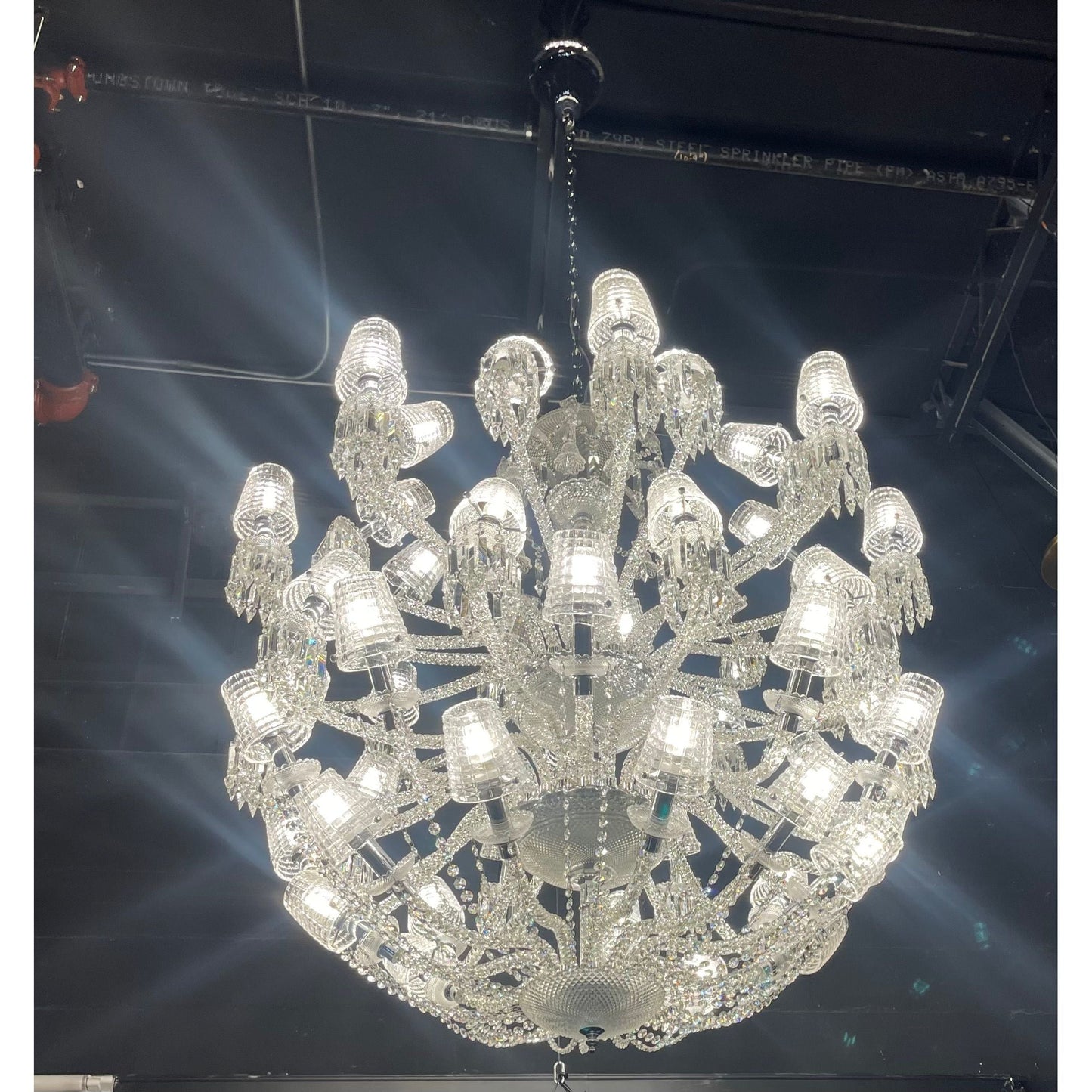 Adeline Leaded Round 50 Light Crystal Chandelier - Kavker - 