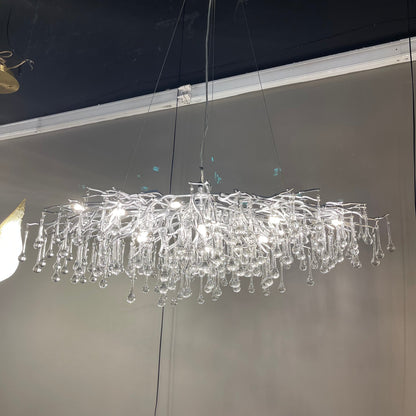 Livio Oval Branching Teardrop Chandelier - Kavker