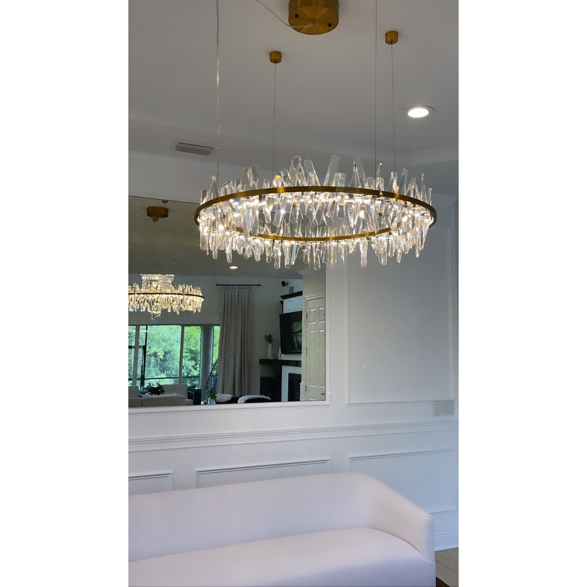 Beneteau Crystal Round Ring LED Chandelier - Kavker