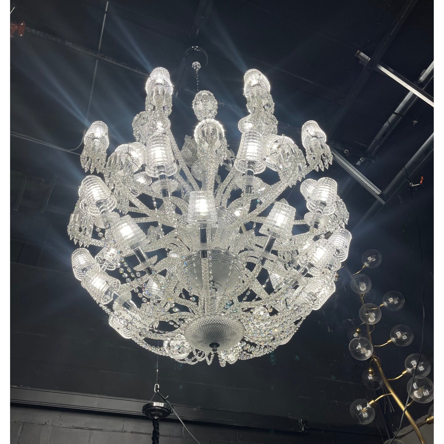 Adeline Leaded Round 50 Light Crystal Chandelier - Kavker - 