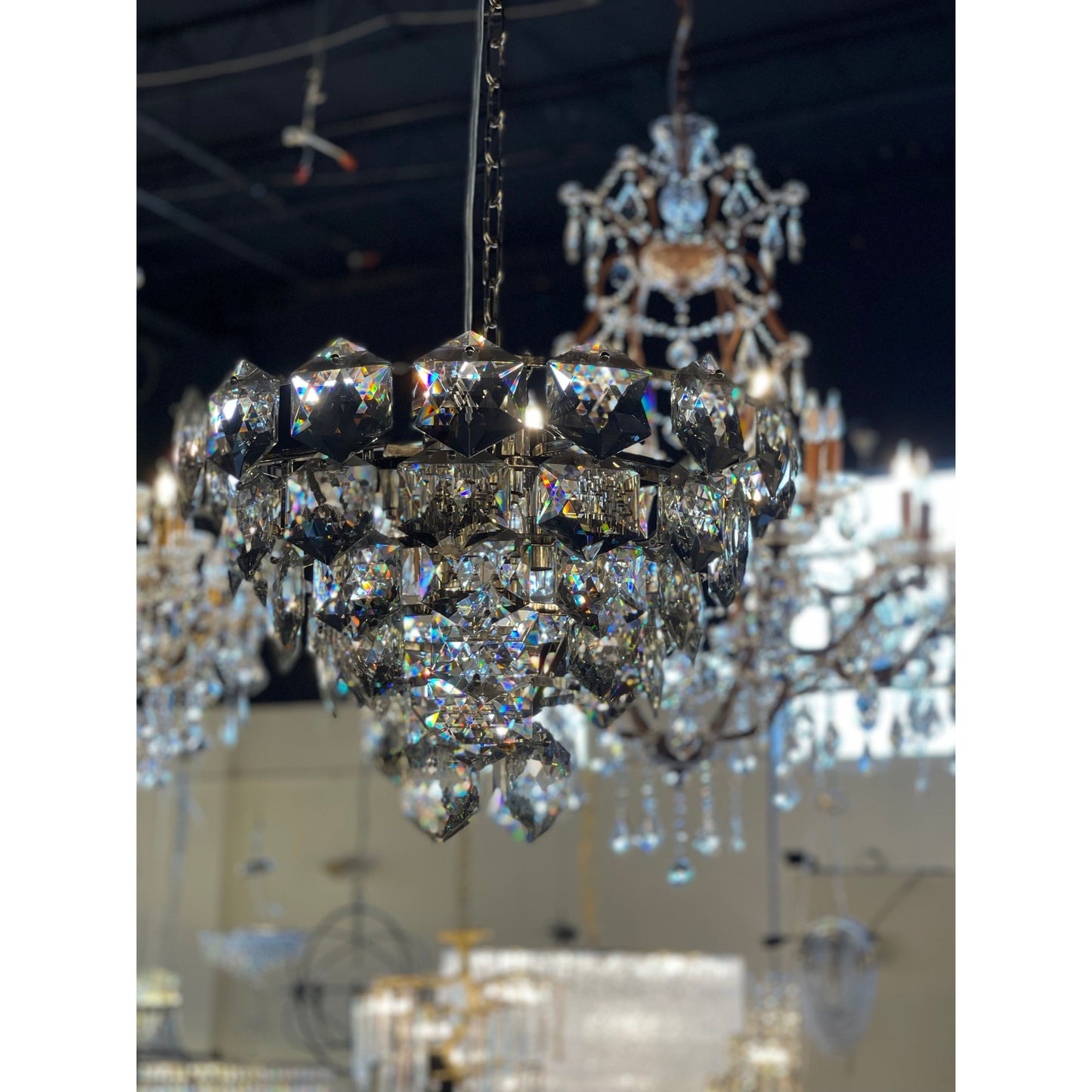Gallerie Star 5-tier Crystal Pendant Chandelier
