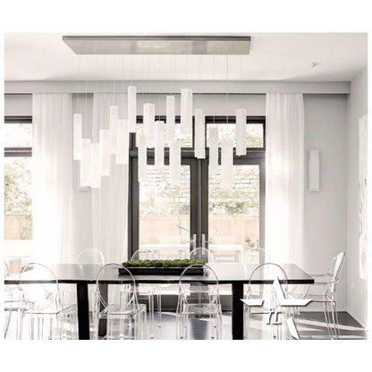 Rain Square Cluster Glass tile Pendant Chandelier - Kavker - 