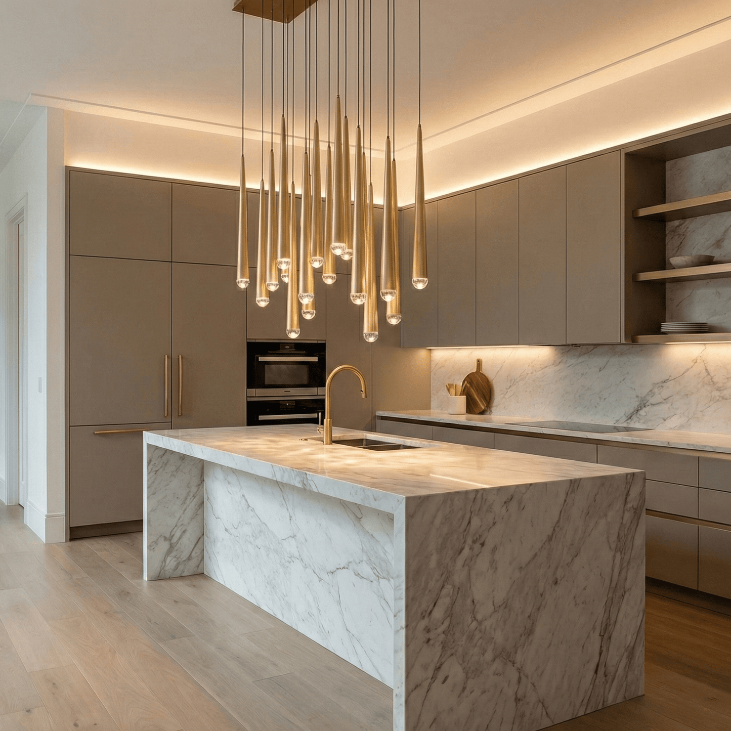 Anthropology 1 - Light Round Tubular Pendant Light - Pendant