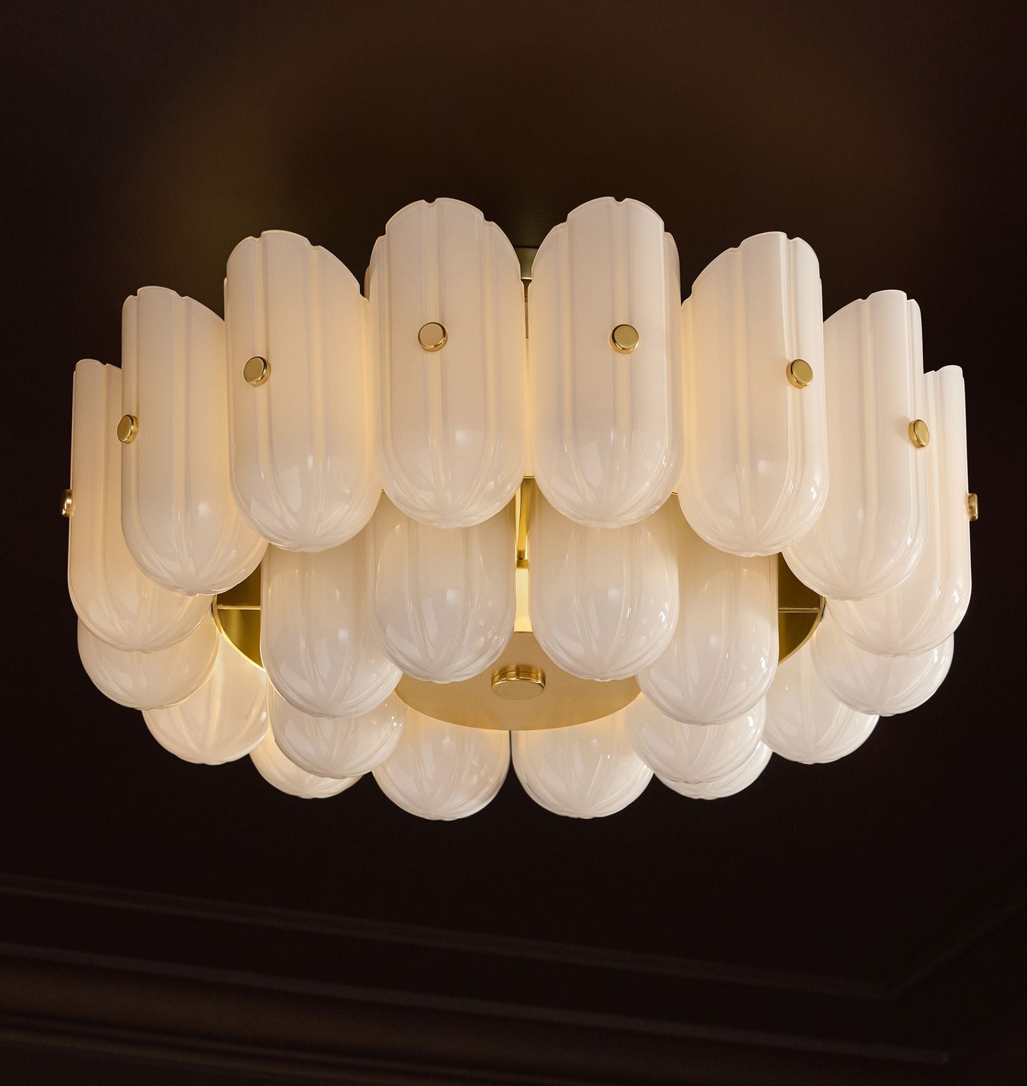 Lorna LED Double Tier Flush Mount 25" - BronzeKavker