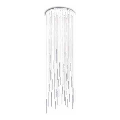 Bellini Round Tri-Tone Tubular Pendant Light Chandelier - Kavker - 