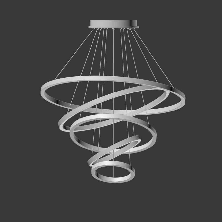 Liana Round 5-Ring LED Chandelier - Kavker - 