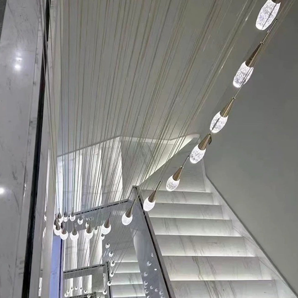 Teardrop LED Stair Pendant Light