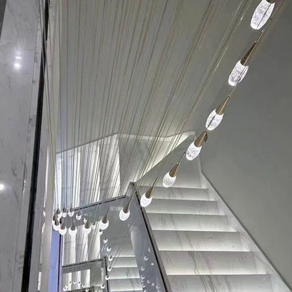 Teardrop LED Stair Pendant Light