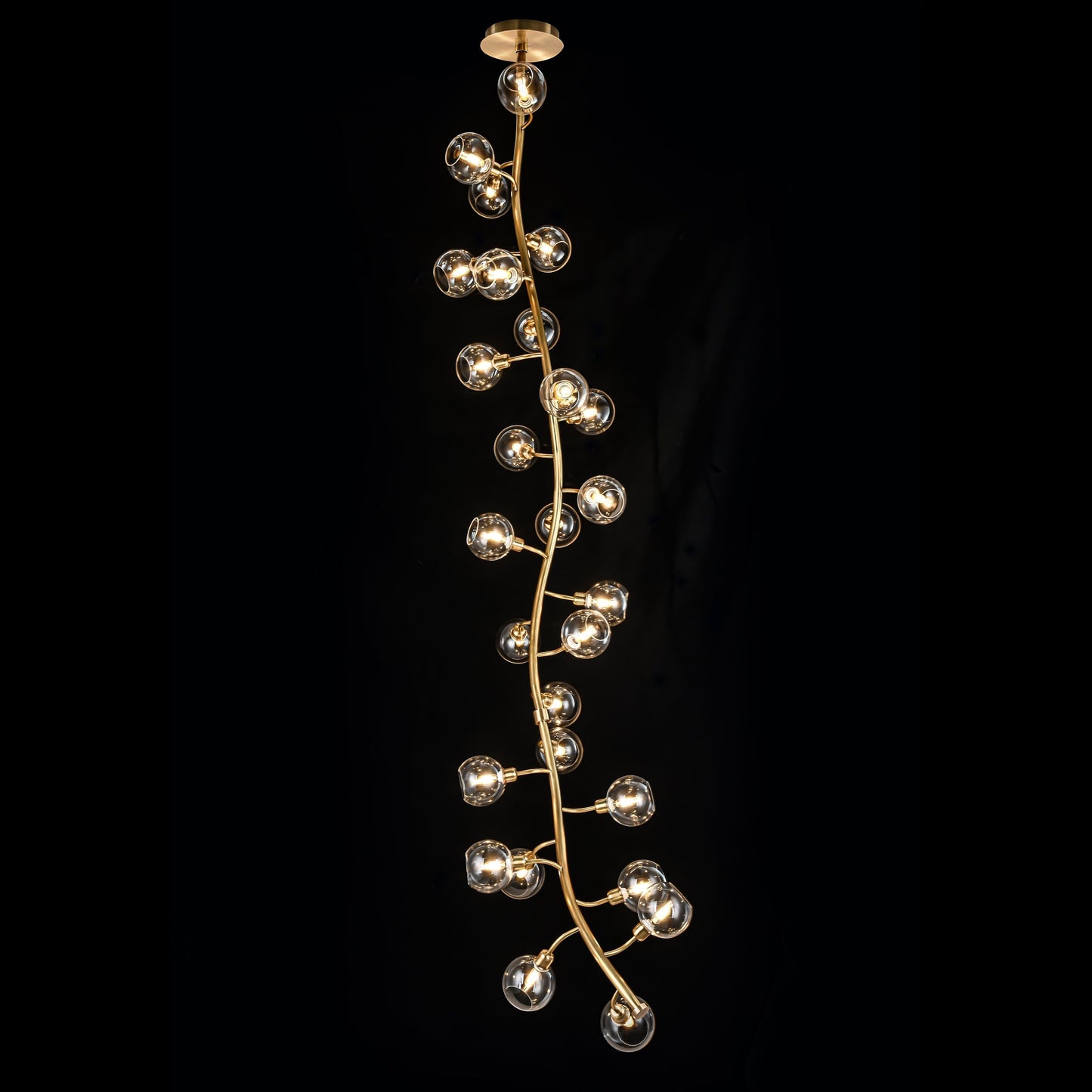 Avion Branching Glass Globe Chandelier - Kavker - Size
