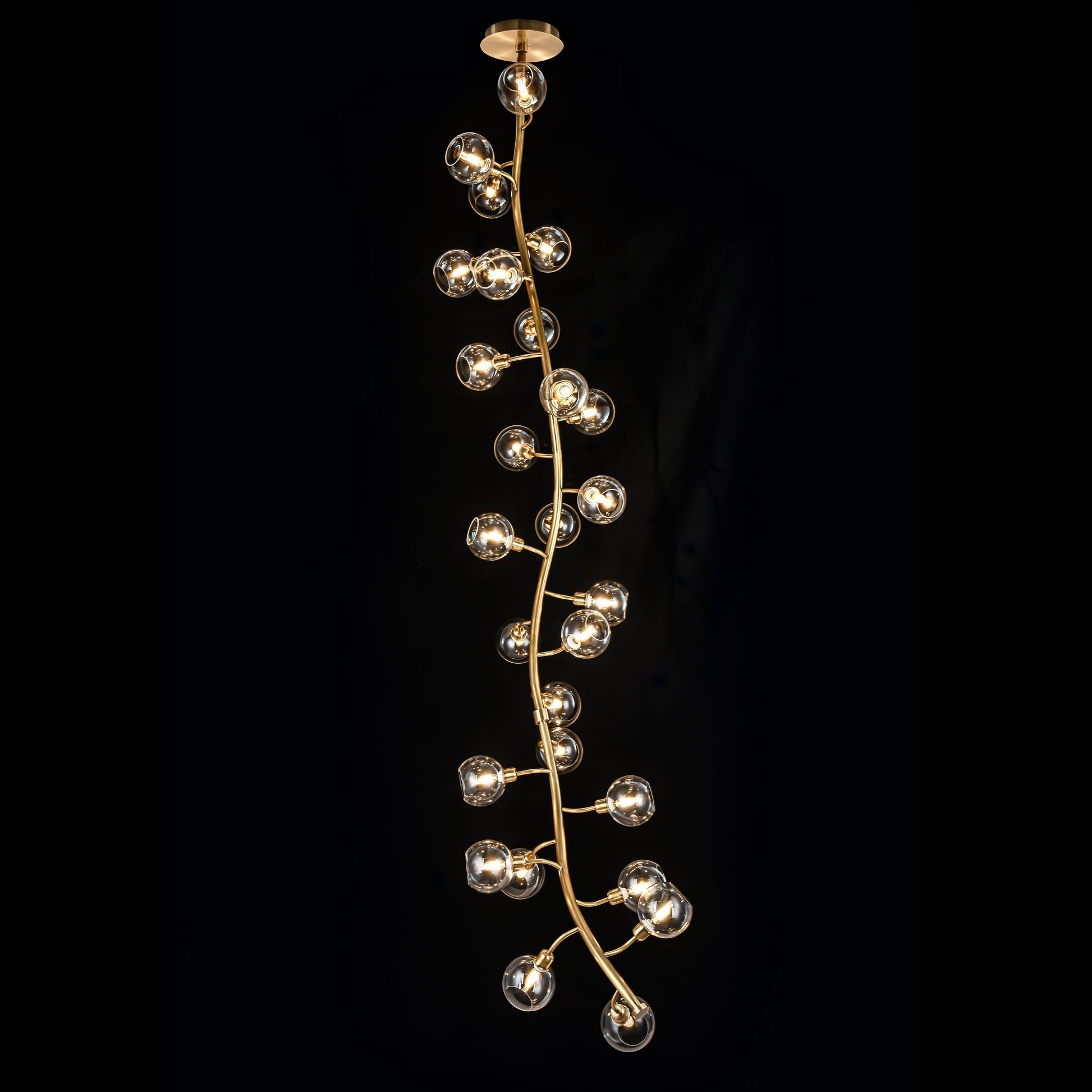 Avion Branching Glass Globe Chandelier - Kavker - Size
