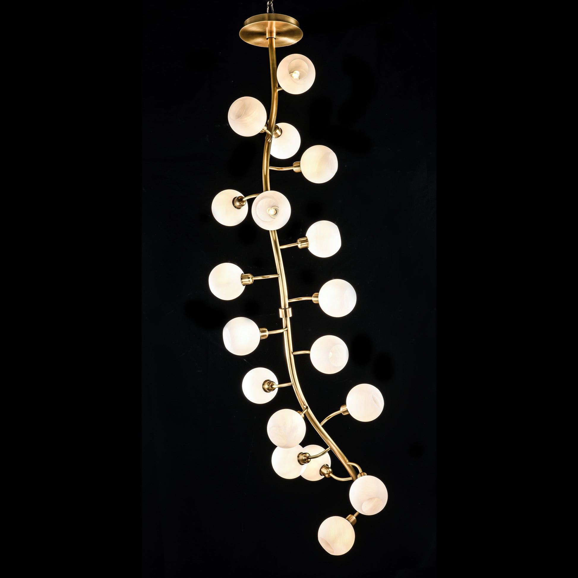 Avion Branching Glass Globe Chandelier - Kavker - Size