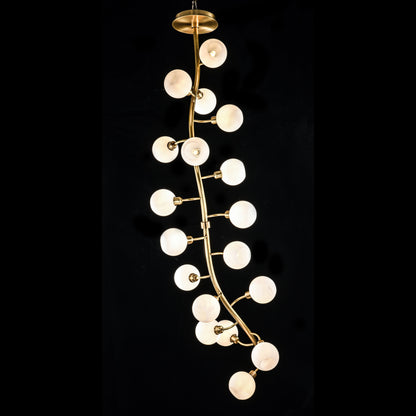 Avion Branching Glass Globe Chandelier - Kavker - Size