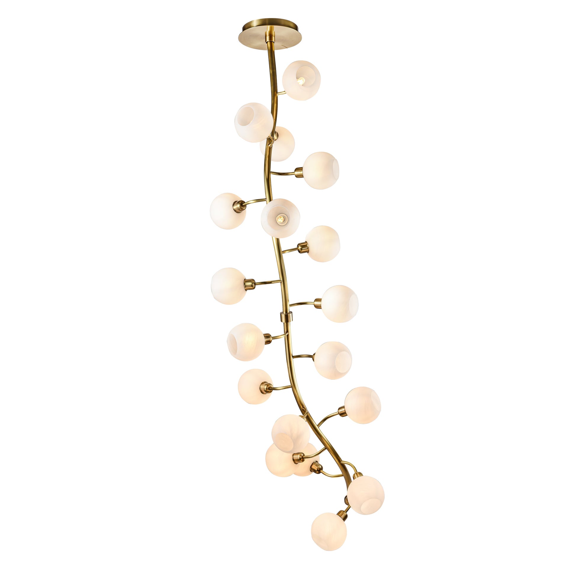 Avion Branching Glass Globe Chandelier - Kavker - Size